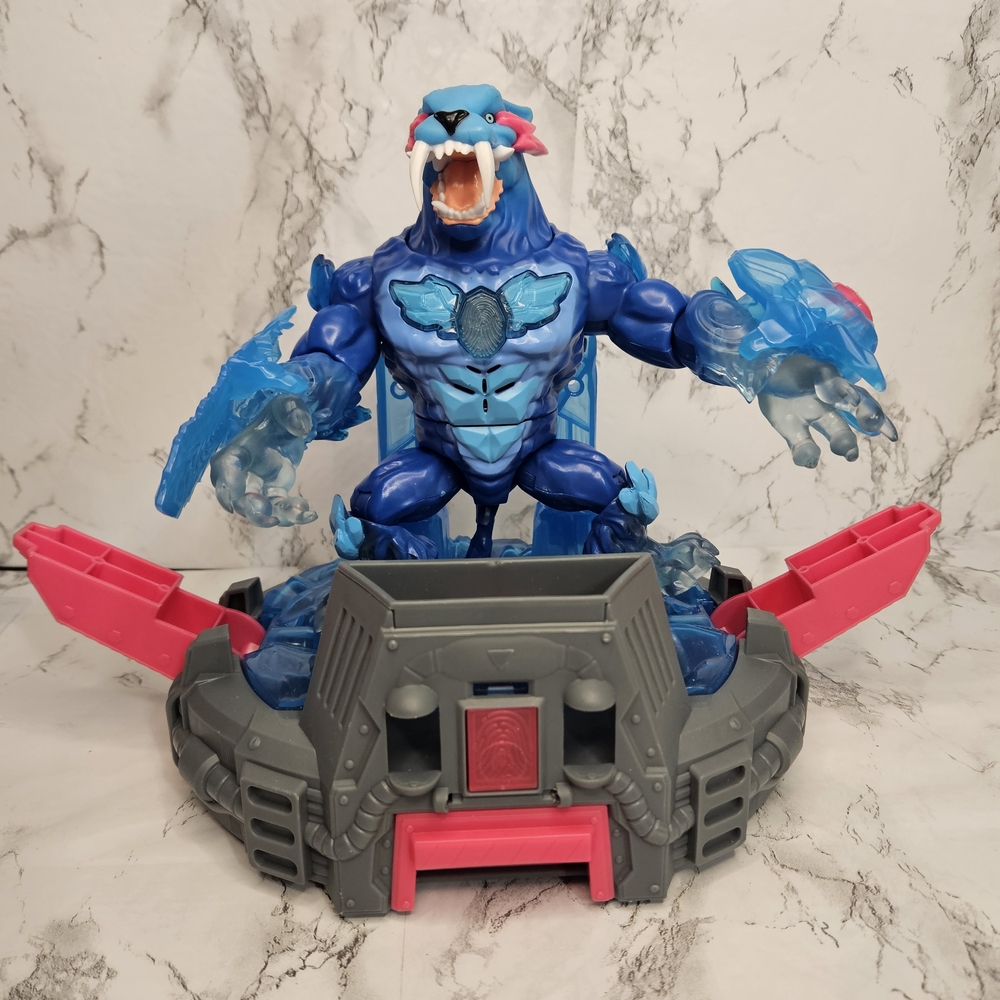 Blue and Gray Action Figure Playset